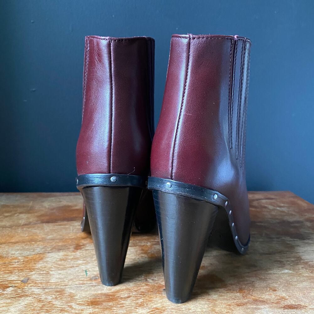 IRO Lieve Bootie Shoes in Burgundy NEW Sz 7 - Picture 11 of 14